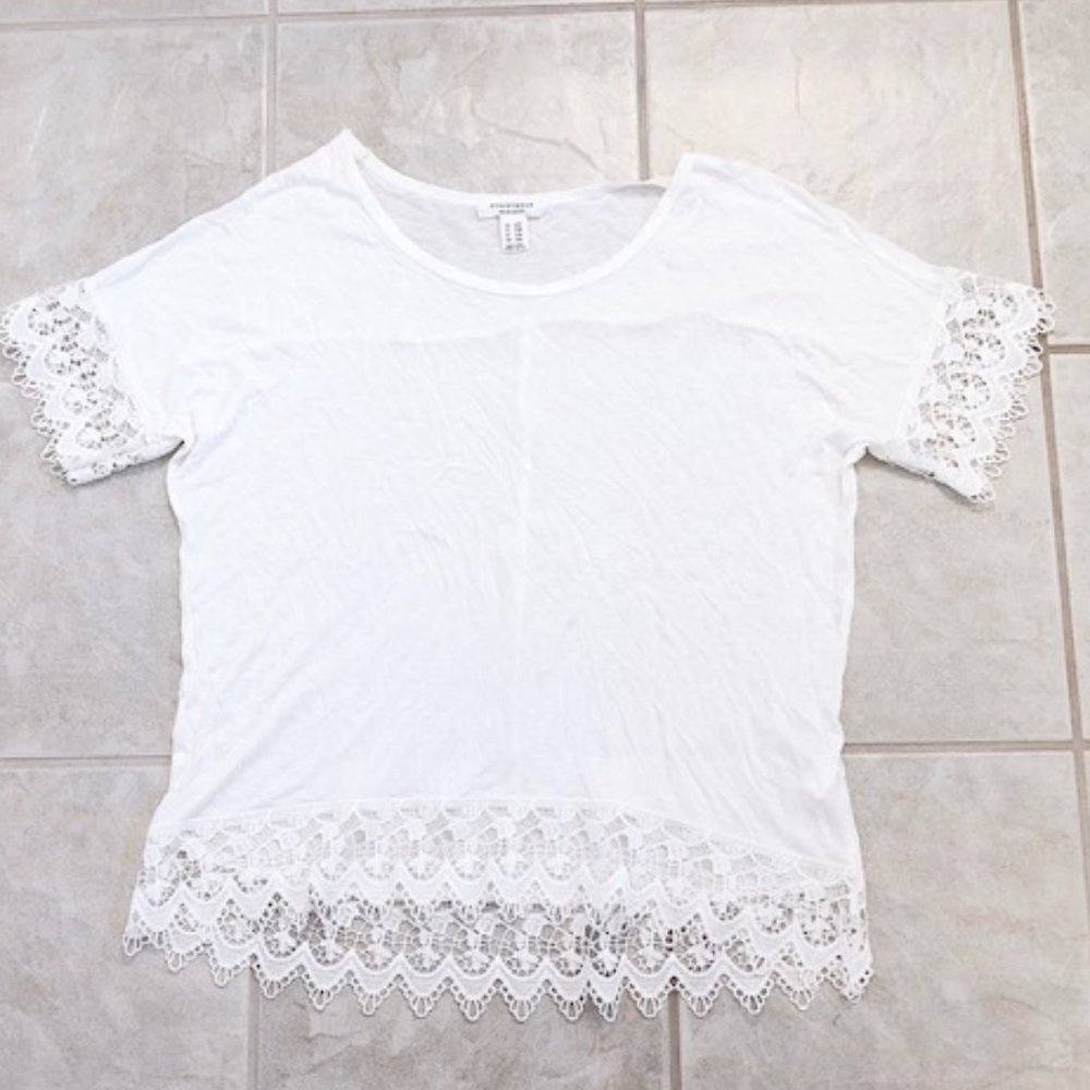 NEW White Top with Lace